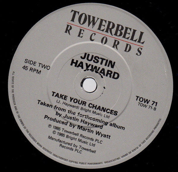 Justin Hayward : Silverbird (7", Single, Gat)