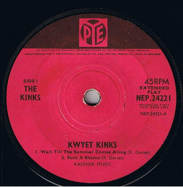 The Kinks : Kwyet Kinks (7", EP)