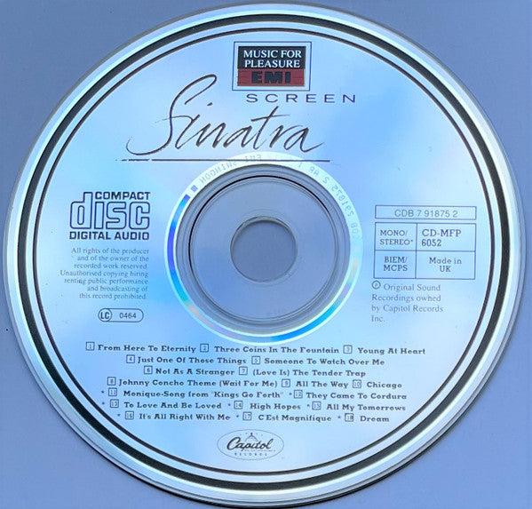 Frank Sinatra : Screen Sinatra (CD, Comp, Mono)