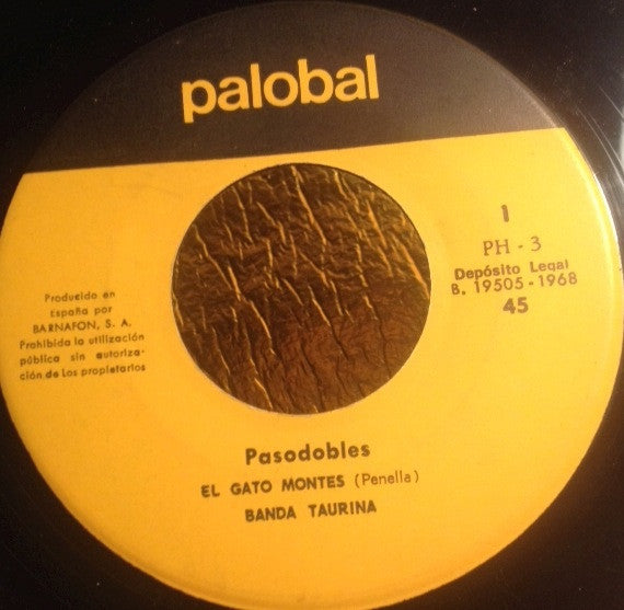 Banda Taurina : Pasodobles  (7", Single)