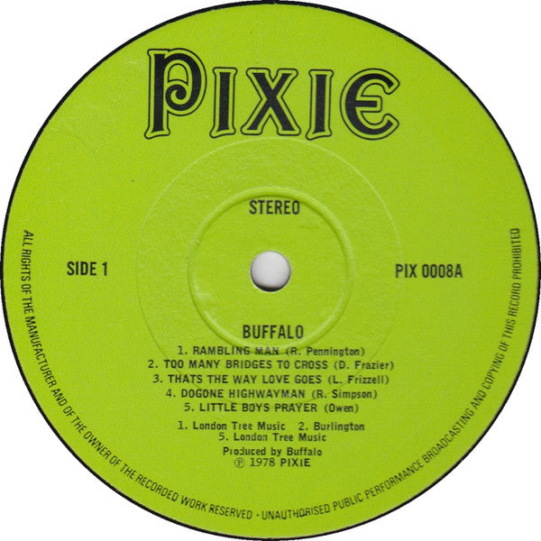 Buffalo (14) : Stars Of The Bars (LP)