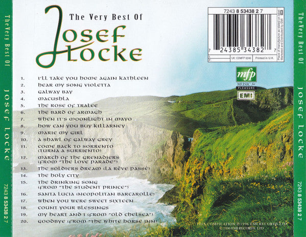 Josef Locke : The Very Best Of Josef Locke (CD, Album, Comp)
