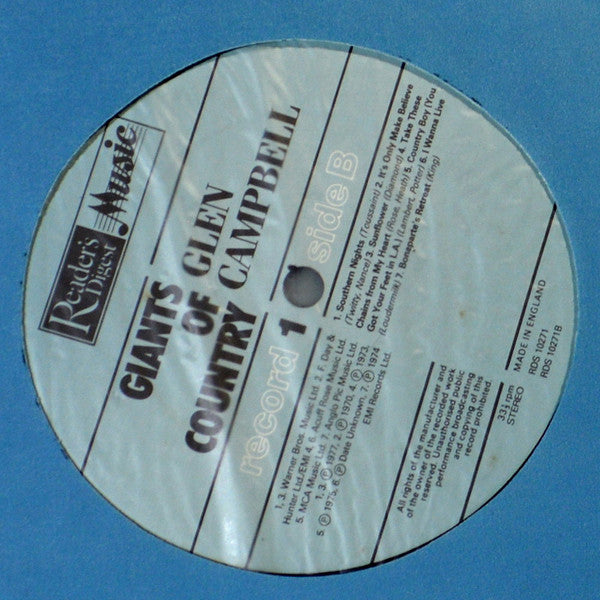 Various : Giants of Country (8xLP, Comp + Box)