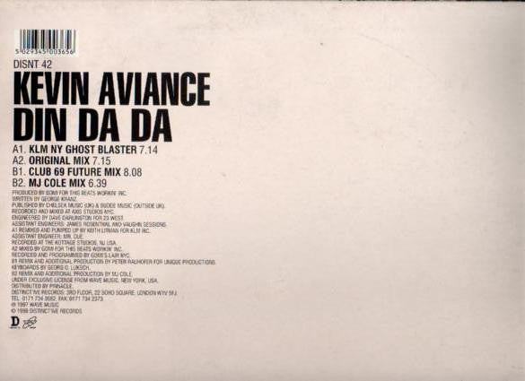 Kevin Aviance : Din Da Da (12")