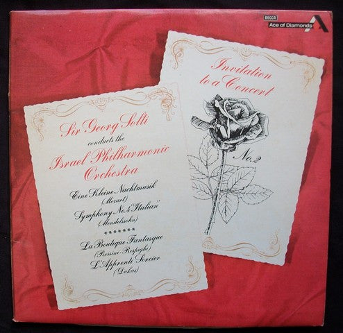 Georg Solti, Israel Philharmonic Orchestra : Invitation To A Concert No.2 (2xLP, Comp)