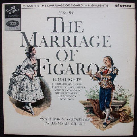 Wolfgang Amadeus Mozart, Philharmonia Orchestra, Carlo Maria Giulini : The Marriage Of Figaro - Highlights (LP)