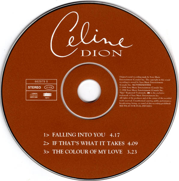 Céline Dion : Falling Into You (CD, Single)