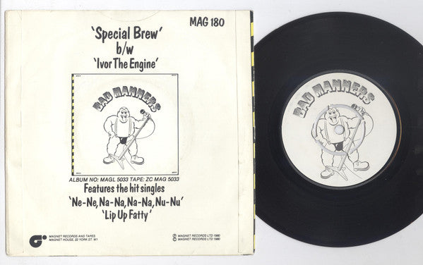 Bad Manners : Special Brew (7", Single, Pus)