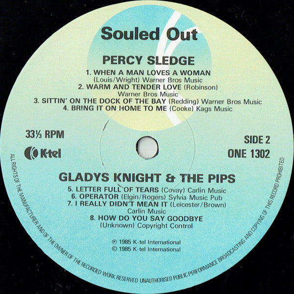Martha Reeves, Sam & Dave, Percy Sledge, Gladys Knight And The Pips : Souled Out (LP, Comp)