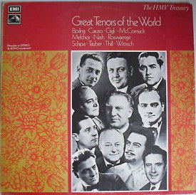 Various : Great Tenors Of The World (LP, Comp, Mono)