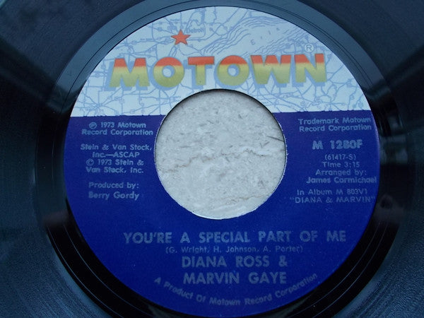 Diana Ross & Marvin Gaye : You're A Special Part Of Me / I'm Falling In Love With You (7", Single)