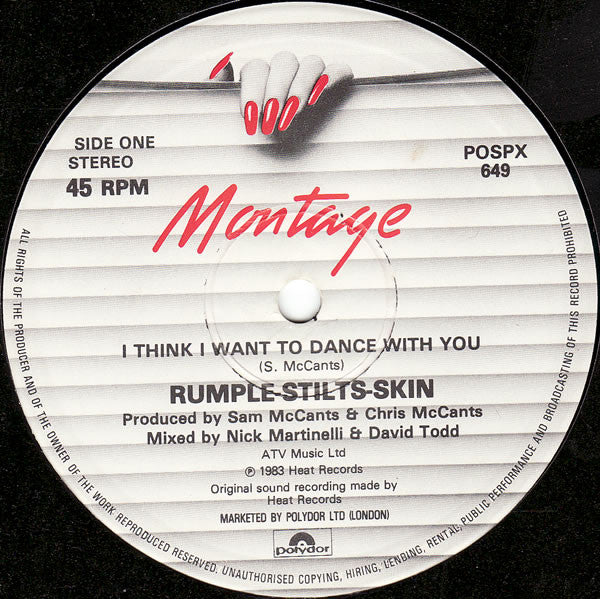 Rumple-Stilts-Skin : I Think I Want To Dance With You (12", Single)