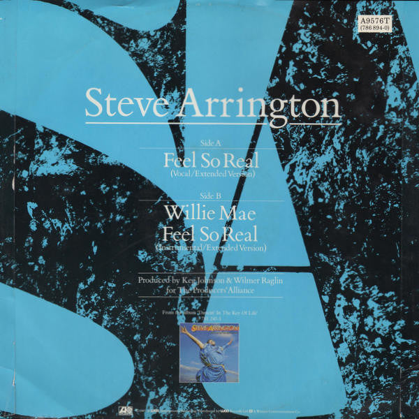 Steve Arrington : Feel So Real (12", Single, Dam)