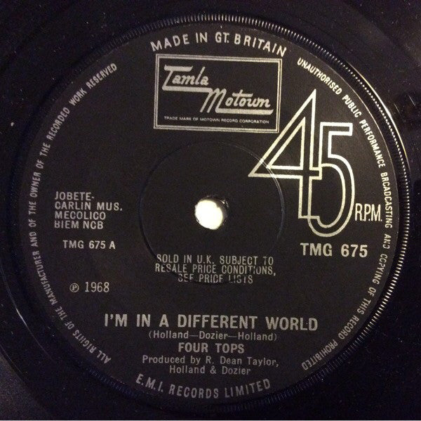 Four Tops : I'm In A Different World (7", Single, Sol)