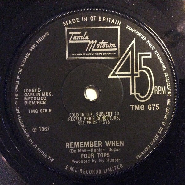 Four Tops : I'm In A Different World (7", Single, Sol)