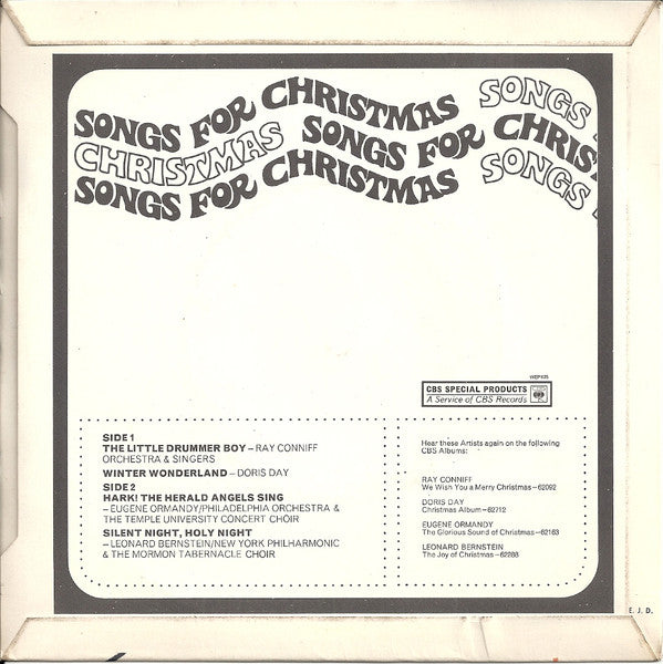 Various : Songs For Christmas (7", EP)
