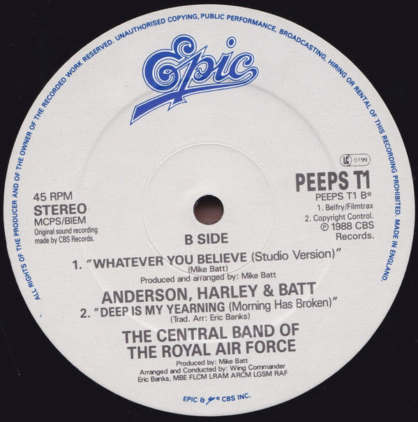 Jon Anderson, Steve Harley & Mike Batt : Whatever You Believe (12", Single)
