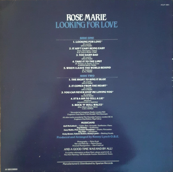 Rose Marie (3) : Looking For Love (LP, Album)