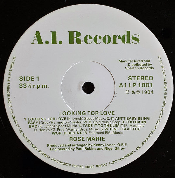 Rose Marie (3) : Looking For Love (LP, Album)