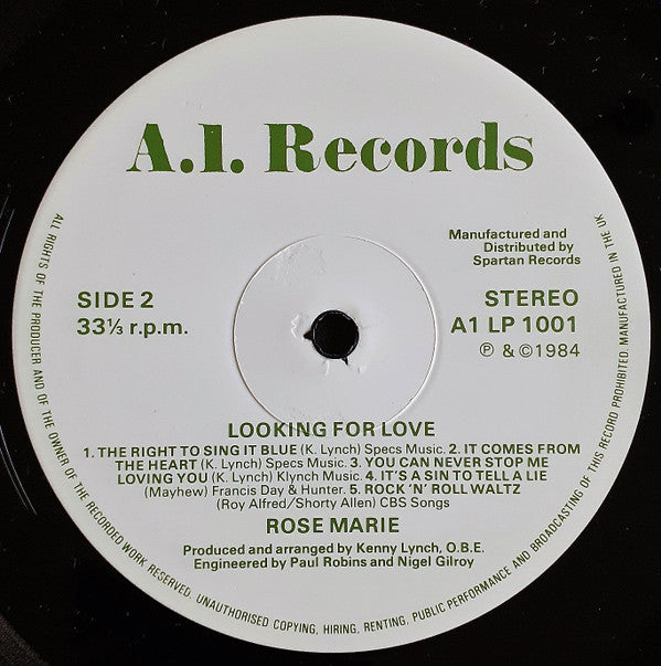 Rose Marie (3) : Looking For Love (LP, Album)