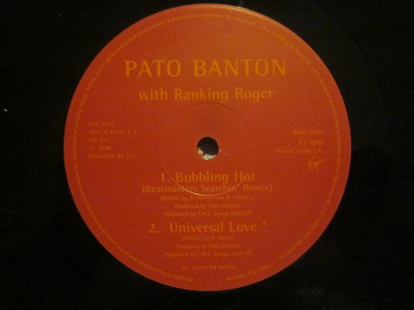 Pato Banton : Bubbling Hot (12")
