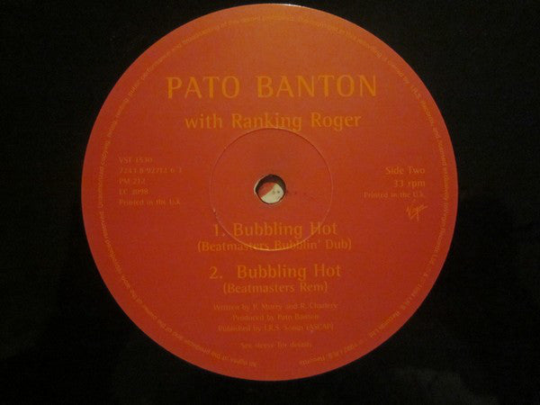 Pato Banton : Bubbling Hot (12")