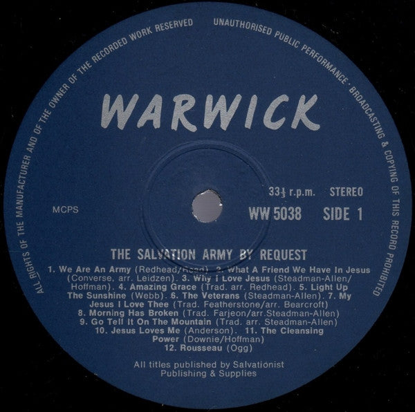 Various : The Salvation Army By Request (LP, Comp)