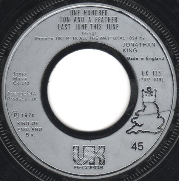 One Hundred Ton And A Feather : It Only Takes A Minute (7")
