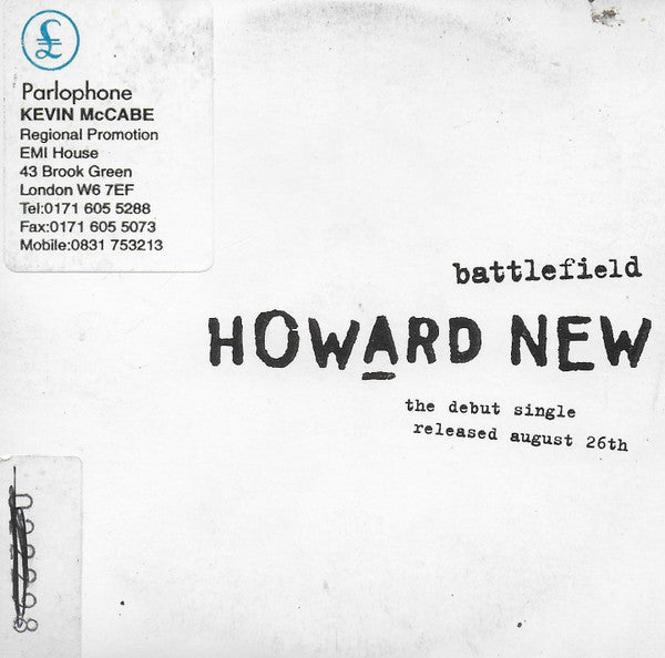 Howard New : Battlefield (CD, Single, Promo, Pla)