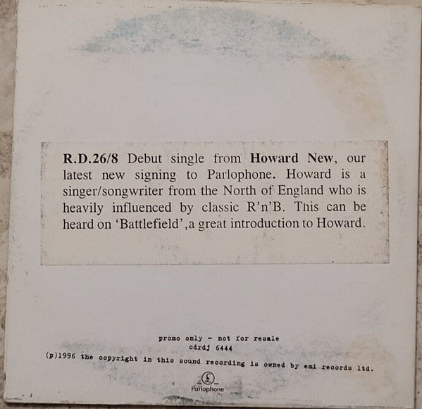 Howard New : Battlefield (CD, Single, Promo, Pla)