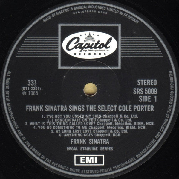 Frank Sinatra : Sings The Select Cole Porter (LP, Comp, RE)