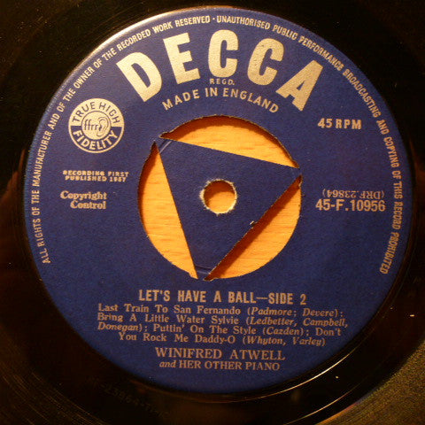 Winifred Atwell : Let's Have A Ball (7", Single)