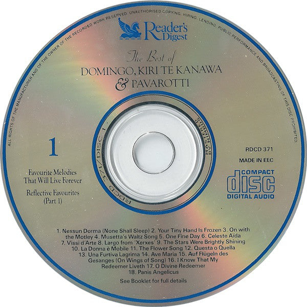Placido Domingo, Kiri Te Kanawa, Luciano Pavarotti : The Best Of Domingo, Kiri Te Kanawa & Pavarotti (6xCD, Comp)