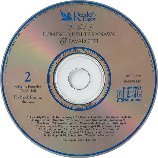 Placido Domingo, Kiri Te Kanawa, Luciano Pavarotti : The Best Of Domingo, Kiri Te Kanawa & Pavarotti (6xCD, Comp)