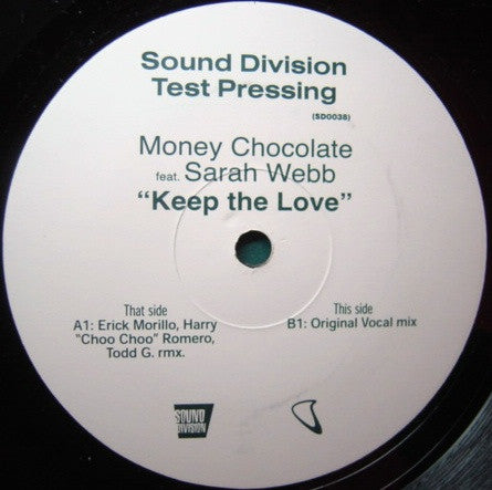 Money Chocolate Feat. Sarah Anne Webb : Keep The Love (12", TP)