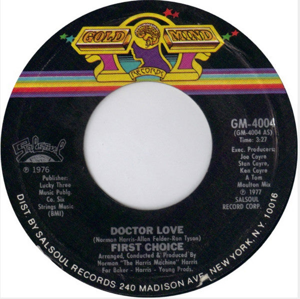 First Choice : Doctor Love (7", Styrene)