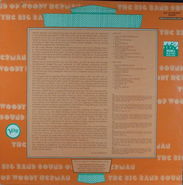 Woody Herman : The Big Band Sound Of Woody Herman (LP, Comp, Mono)