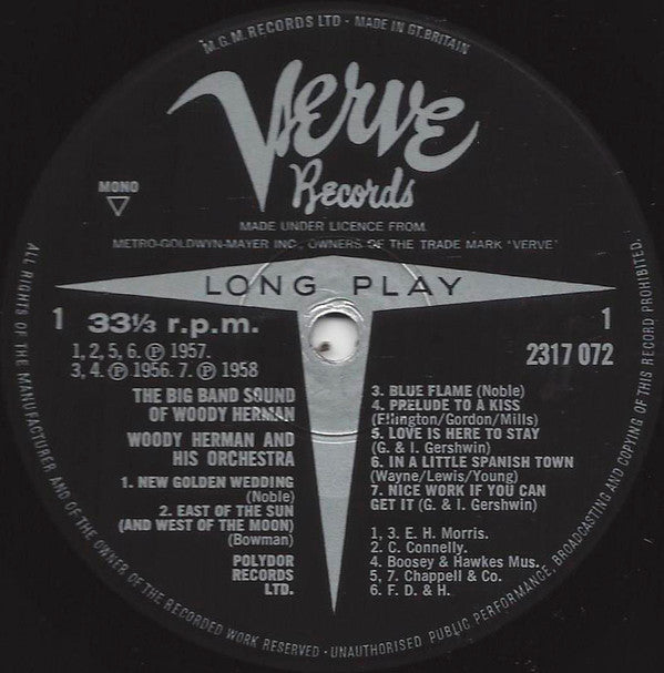 Woody Herman : The Big Band Sound Of Woody Herman (LP, Comp, Mono)