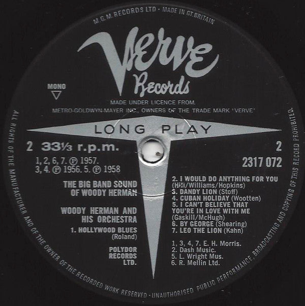 Woody Herman : The Big Band Sound Of Woody Herman (LP, Comp, Mono)