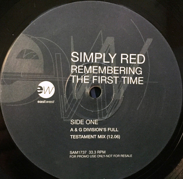 Simply Red : Remembering The First Time (2x12", Promo)