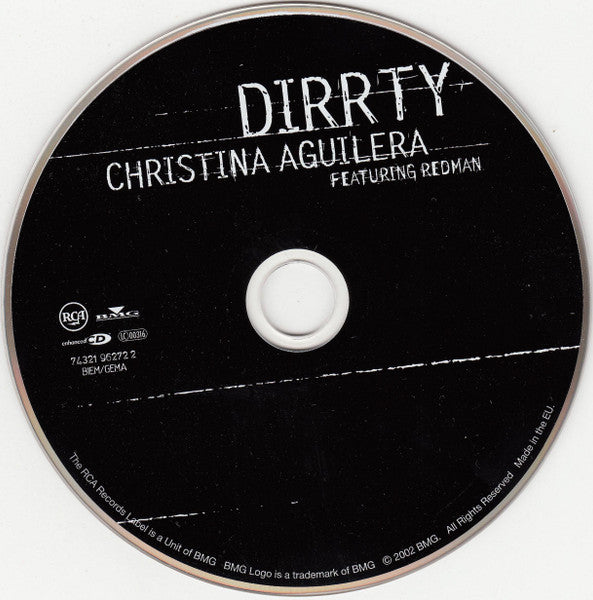 Christina Aguilera Featuring Redman : Dirrty (CD, Single, Enh)