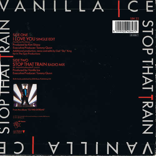 Vanilla Ice : I Love You (7", Single)