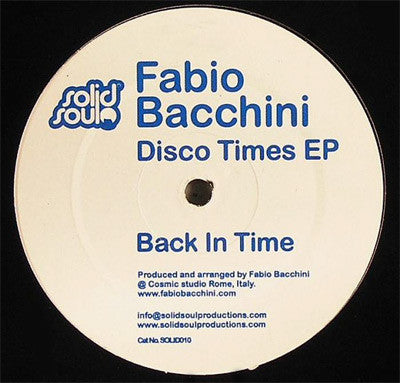 Fabio Bacchini : Disco Times EP (12", EP)