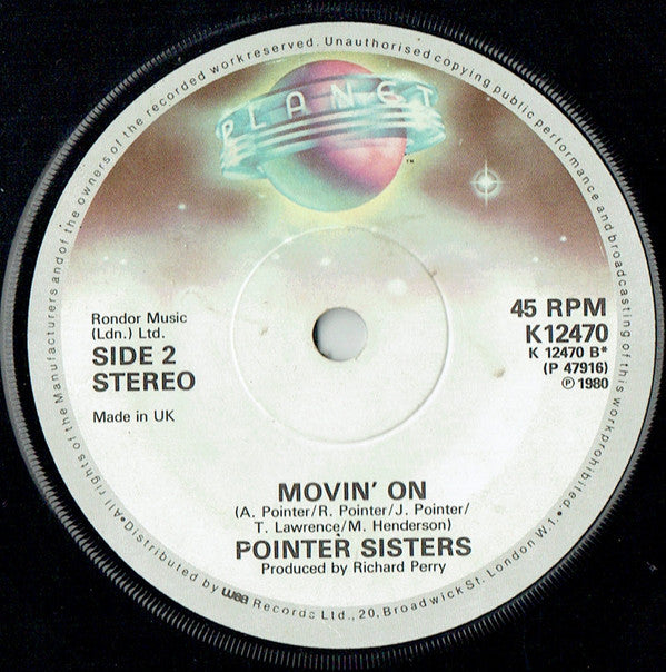 Pointer Sisters : He's So Shy (7")