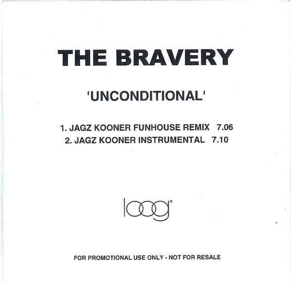 The Bravery : Unconditional - 2 Mixes (CDr, Single, Promo)