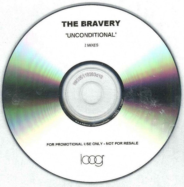 The Bravery : Unconditional - 2 Mixes (CDr, Single, Promo)
