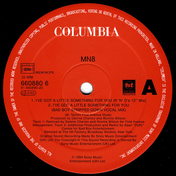 MN8 : I've Got A Little Something For You (12")