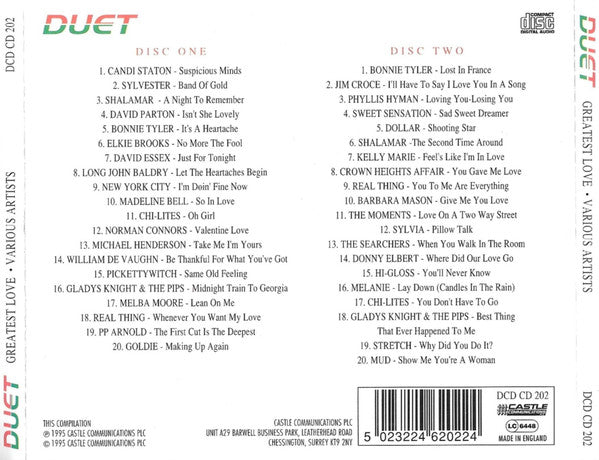 Various : Greatest Love (2xCD, Comp)