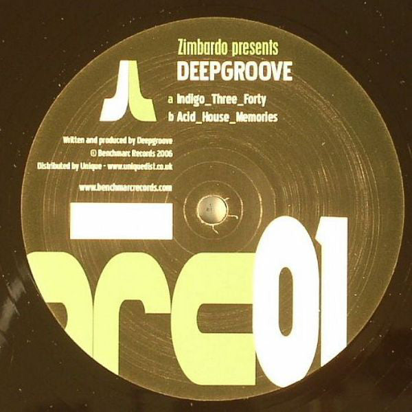 Zimbardo Presents Deepgroove : Indigo Three Forty / Acid House Memories (12")
