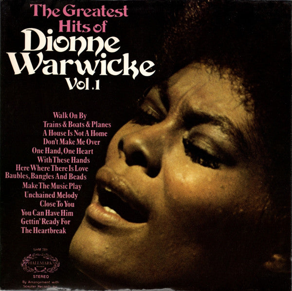 Dionne Warwick : The Greatest Hits Of Dionne Warwicke Vol. 1 (LP, Comp)